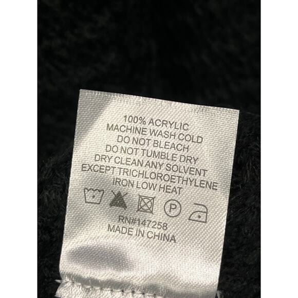 Simply Southern Sweater Womens Small Black Faux Cardigan Buttons Chunky Knit New - Picture 5 of 9